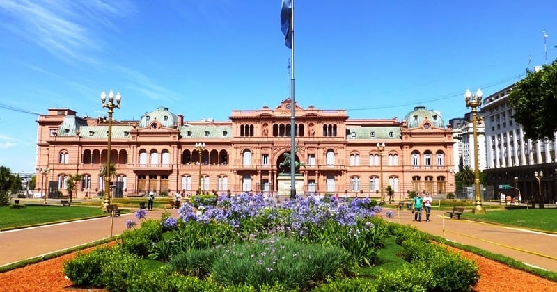 Plaza de Mayo em Buenos Aires no mês de fevereiro Plaza de Mayo em Buenos Aires no mês de fevereiro